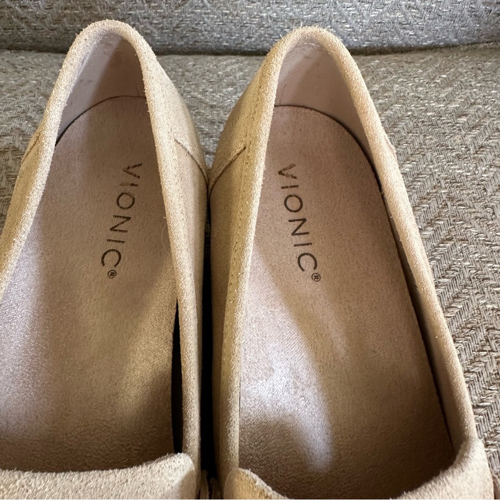 Vionic Cheryl II Lug Penny Loafer, Sand Suede - Picture 5 of 8